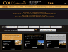 Tablet Screenshot of colespain.com
